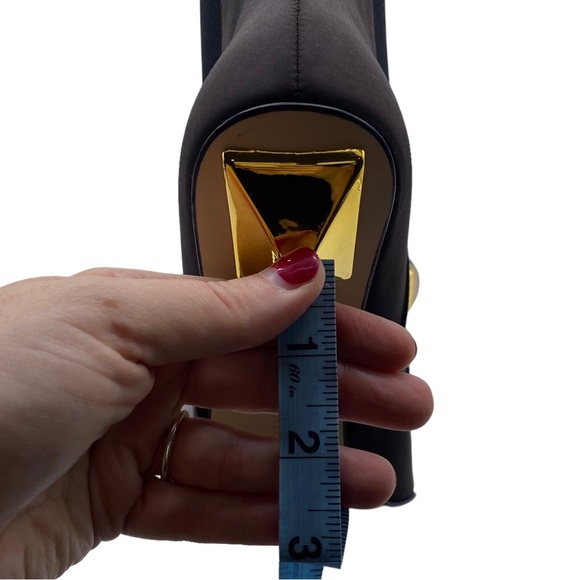 Good American Boot High Kickstand Chocolate Brown Neoprene Leather Sole Size 9 - Picture 8 of 9